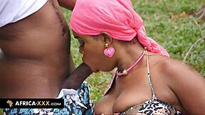 Steamy scene with a black beauty and a big ass