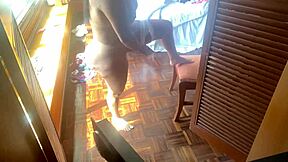 Step mom’s panty scene with a black ass