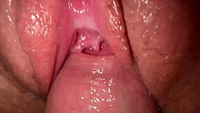 Close up and personal look at tight teen pussy
