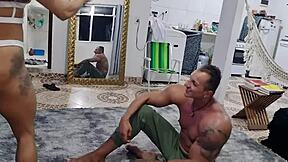Learn game with hot Latina MILF in anal sex