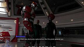 Big tits bouncing in a erotic game walkthrough called Through spacetime 51
