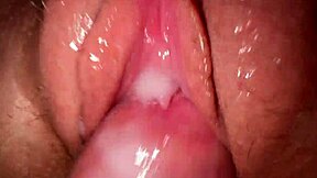 Close up and personal look at tight teen pussy