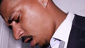 Gay office worker has rough sex with coworker
