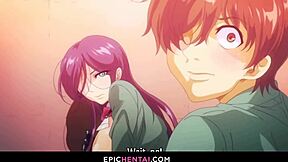 Hentai porn with an ahegao face and hot ass action