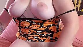 Big toy action with a curvy girl with a dragon dildo