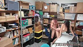 18-year-old teen in uniform gets into some hardcore anal action and even gets accused of felony theft