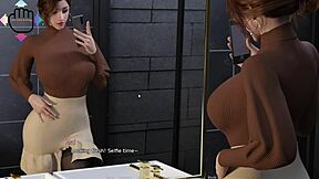 Beautiful 3D animated game with big tits and anal sex