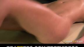 Busty Blonde MILF Enjoys Oily Massage