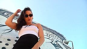 Sinn Sage's public display of uncontrollable lust with a big black cock