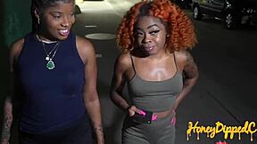 Dickhddaily and Devin Drills help an ebony woman with her pee problems