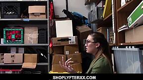 Kat Monroe's office romp with mall cop and thief