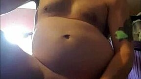 A bisexual man doesn’t shy away from showing off his big cock in this homemade video