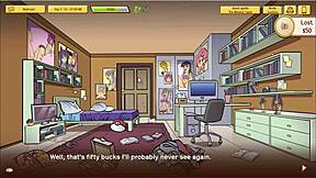 More hot anime porn with a dating game and an erotic game