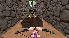 Futanari barbarian saves monster girls in hentai parody