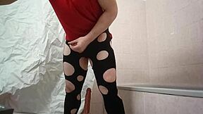 Crossdresser with a toy, Jess vs. toys with a ventouse
