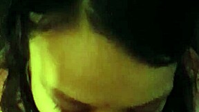 Young and amateur kitty girl goes wild with blowjob