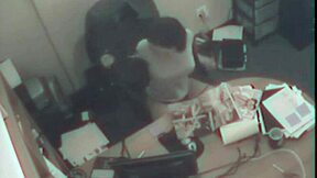 Young beauty gets off while she is at work and rubs her pussy