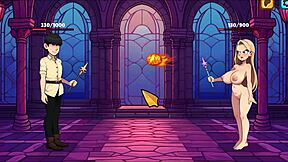 Animated game with Princess Sophia where she undresses