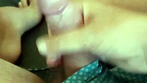 Young gay ladyboy with a big cock shows off his skills with a handjob