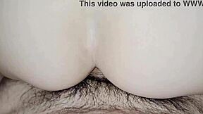 Quick Anal with Hairy Wife in BDSM Cowgirl Ride! Oh Yes!