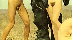 Outdoor sex with taboo couple with natural tits and hairy pussy