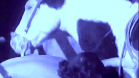 Outdoor sex with taboo couple with natural tits and hairy pussy