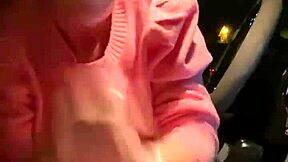 Married man gets a head while giving a blowjob in a car