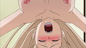 Hentai big boobed blonde gets creampie from teacher