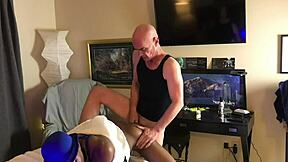 Young gay black man gets drilled by a daddy bear