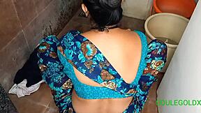 Wild Bathroom Lick and Blowjob with Indian Amateur Group.
