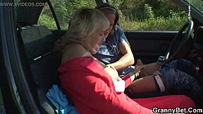 Stepmother's secret desire: passionate encounter in the family car
