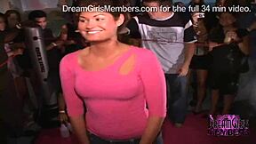 Girls in lingerie and topless wrestle with KY Jelly at the night club