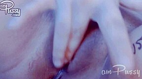 Solo Asian woman fingering herself intensely
