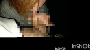 Outdoor homemade video of Japanese amateur couple giving blow job