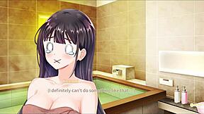 Steamy shower scene in Secret Kiss anime, episode 3