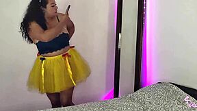 Amateur video of sexy sister-in-law in sexy costumes