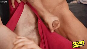 Deacon Bentley and Kurt Bareback in a gay threesome adult movie