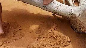 Sultry Latina shemale Ladysilva in solo outdoor adventure