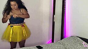 Amateur video of sexy sister-in-law in sexy costumes
