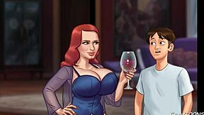 Stepmother caught red-handed with the pizza delivery guy