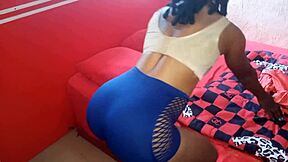 Wet and horny ebony pussy gets pounded by BBC