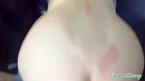 Public gay porn with deepthroat and anal sex in a car