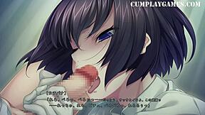 Cum inside nurse mouth in Sakusei byoutou gameplay part 2