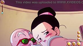 Cheating angel, Chi Chi Chi gives a handjob to the roshi
