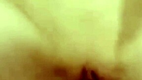 Close up of an Asian woman getting fucked hard and covered in cum