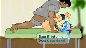 Anime gang bang with sex toys and bondage