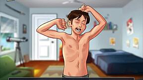 Visual novel and PC gameplay in Summertime Saga