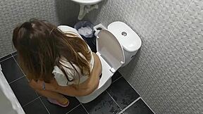 Wet and wild bathroom action with my stepsister