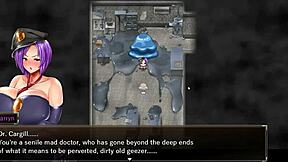 Karryn's wild prison threesome with a slime and thug