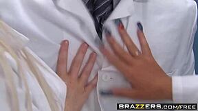 Slutty nurses in uniform suck and fuck doctors in hospital